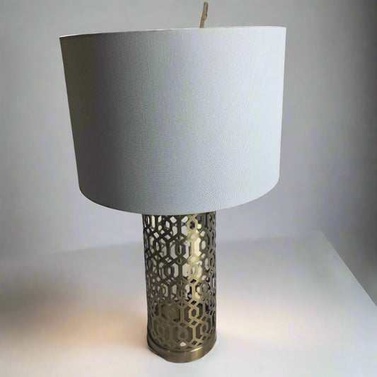 Vtg. Brass Lamp