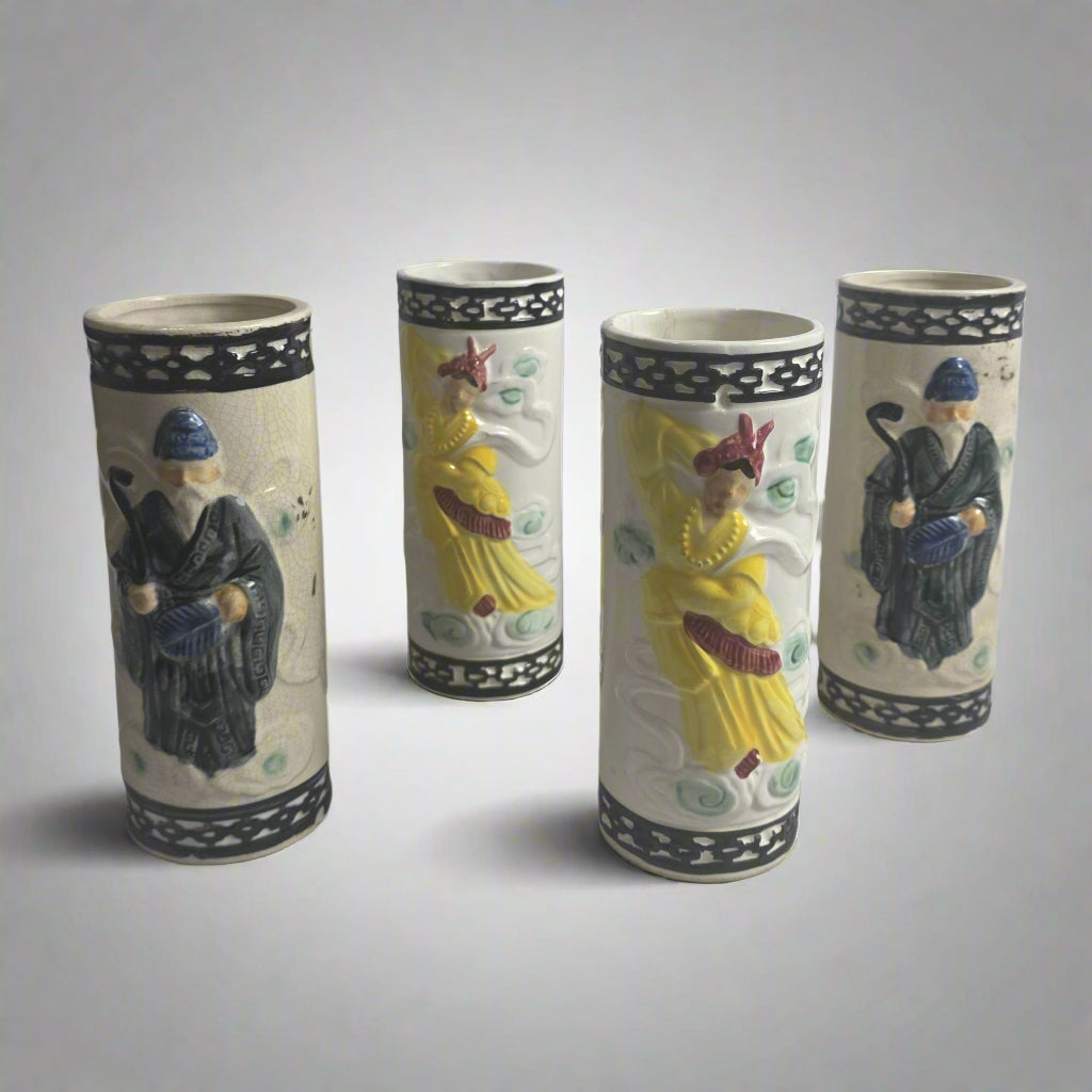 Vtg. Tiki Set - Japan