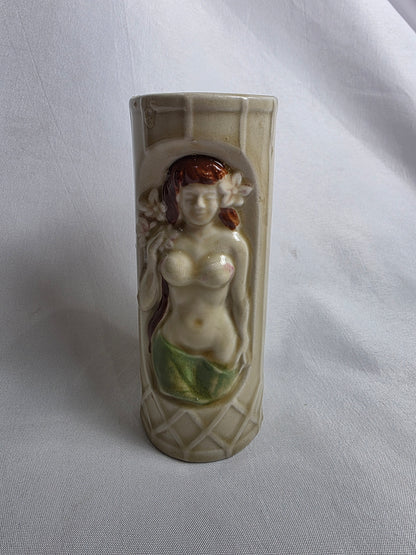 Vtg. Tiki Glass - Hula