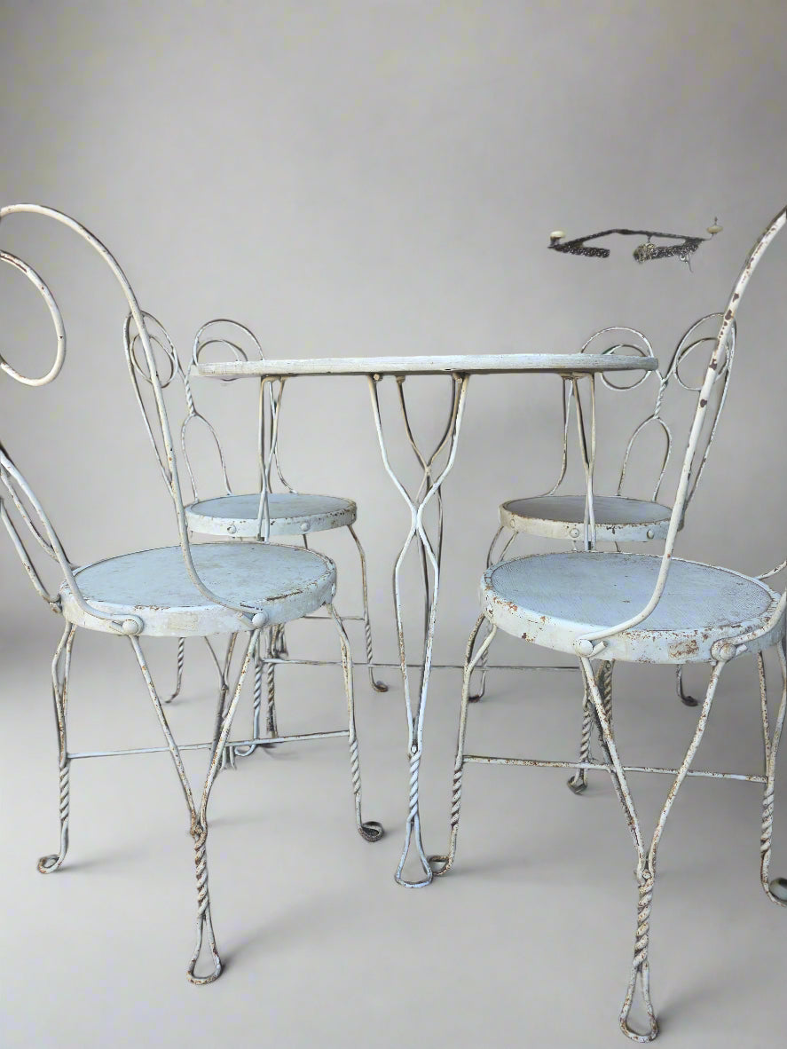 Vtg. Parlor Chairs & Table