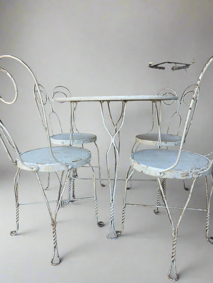 Vtg. Parlor Chairs & Table