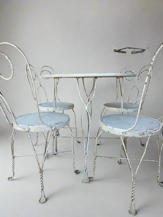 Vtg. Parlor Chairs & Table