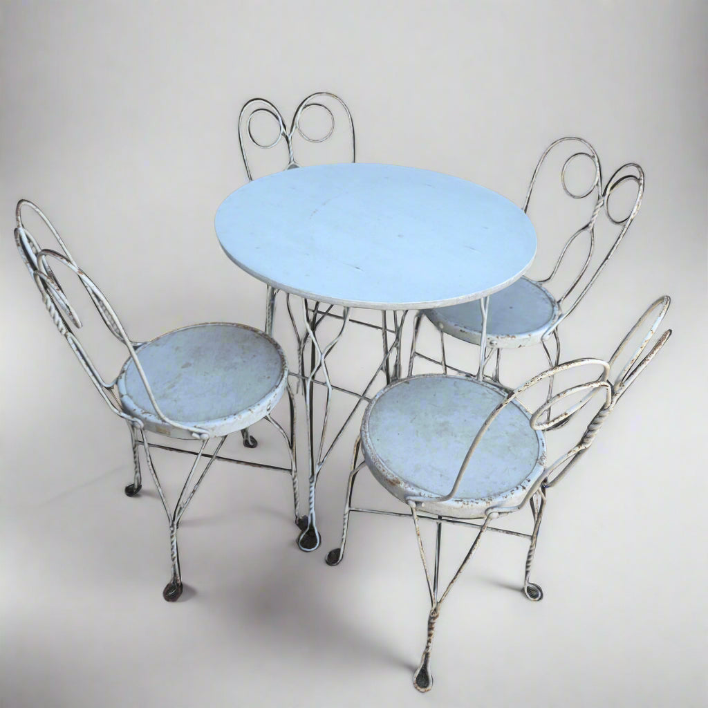 Vtg. Parlor Chairs & Table