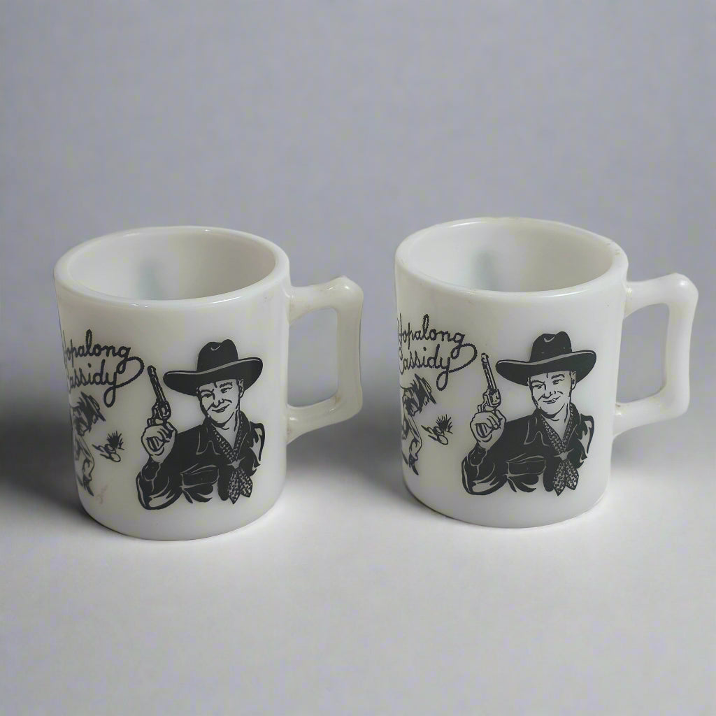 Vtg. Hopalong Cassidy Cups (2)