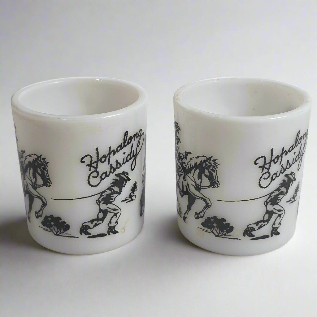 Vtg. Hopalong Cassidy Cups (2)