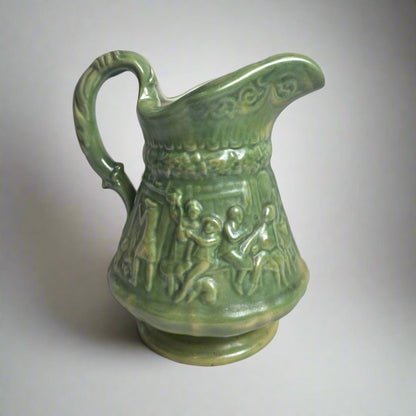 Vtg. Green Pitcher