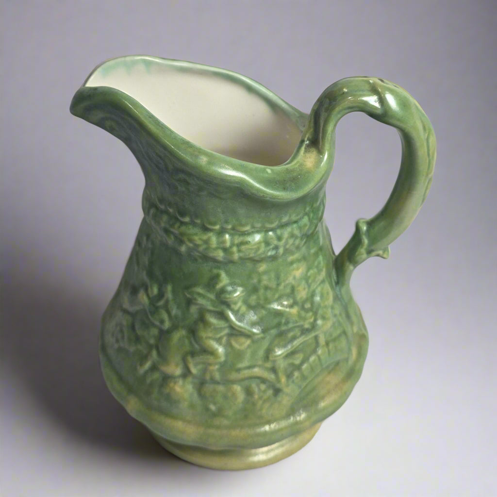 Vtg. Green Pitcher