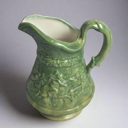 Vtg. Green Pitcher