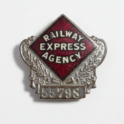 Vtg. Railway Badge (silver)