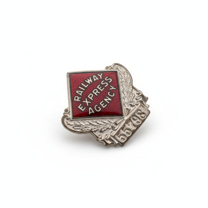 Vtg. Railway Badge (silver)