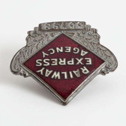 Vtg. Railway Badge (silver)