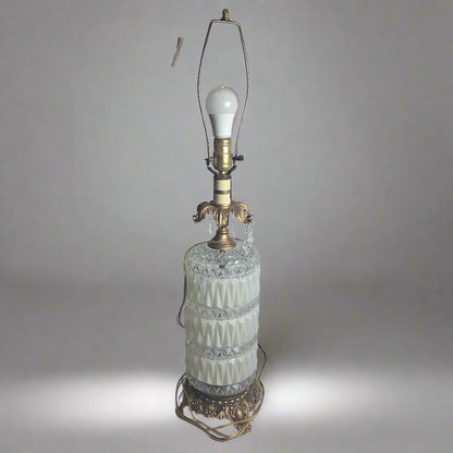 Vtg. Crystal Lamp