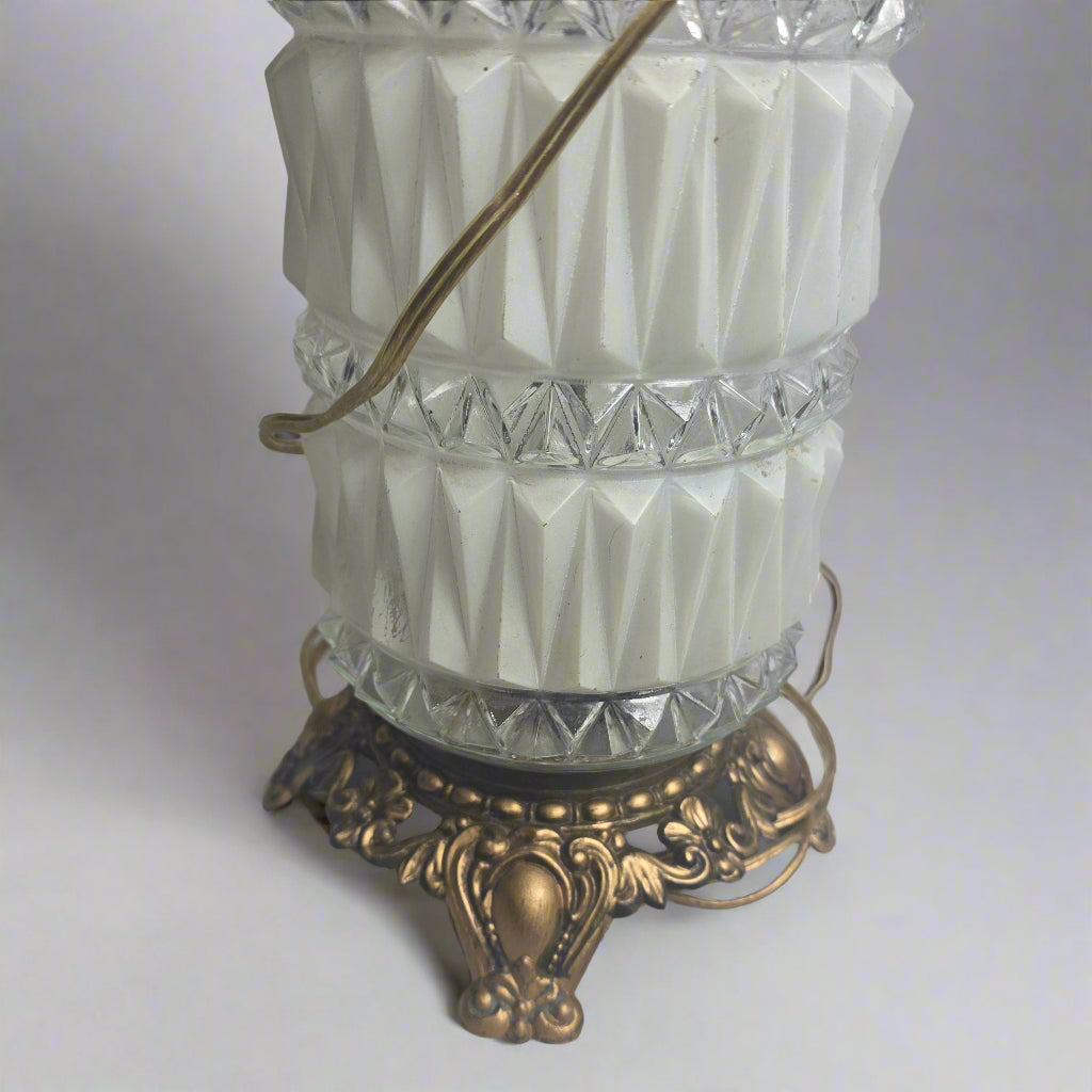 Vtg. Crystal Lamp