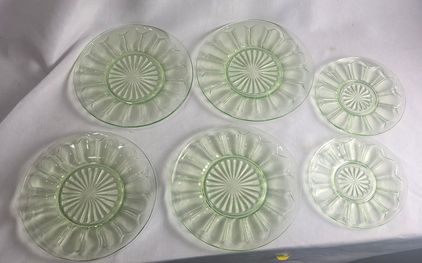 Uranium Glass Set (6) CSRA