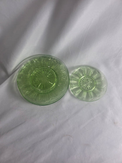 Uranium Glass Set (6) CSRA
