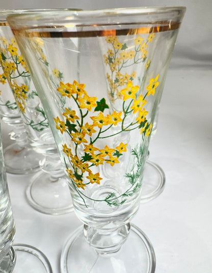 Vtg Floral Cordials (6) CSBH