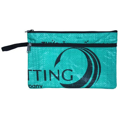 Recycled Feed Bag Zip Pouch