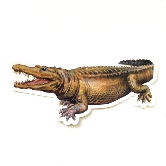 Vintage Alligator Vinyl Sticker