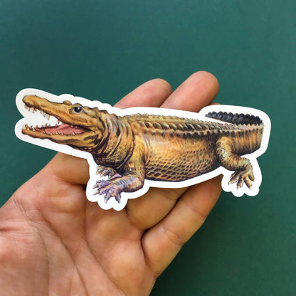Vintage Alligator Vinyl Sticker