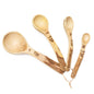 Hand Carved Wood Measuring Spoon Set: Coffeewood