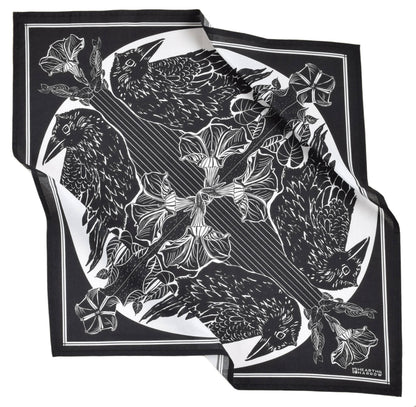 Crow Bandana - Dark Black