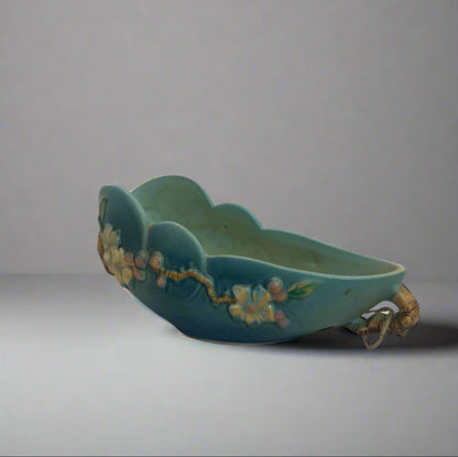 Roseville Pottery Apple Blossom Console Bowl