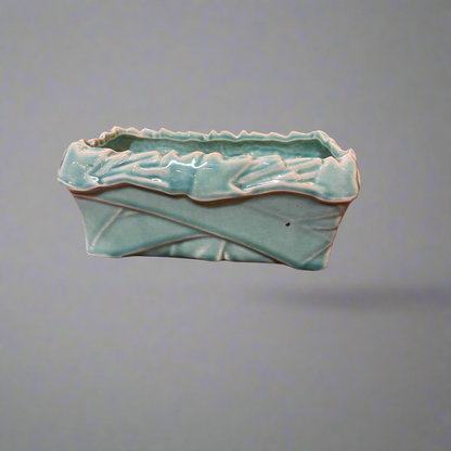 Vintage McCoy Pottery rectangular ceramic planter