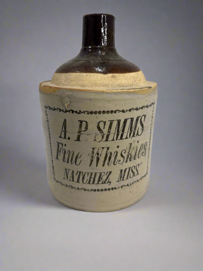 CSRR A.P. Simms Fine Whiskies Stoneware Jug