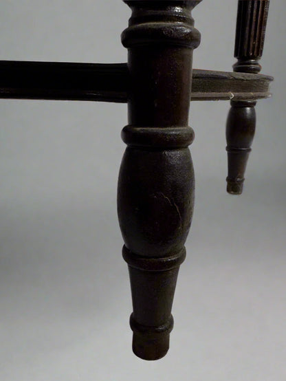 Vtg Demilune End Table