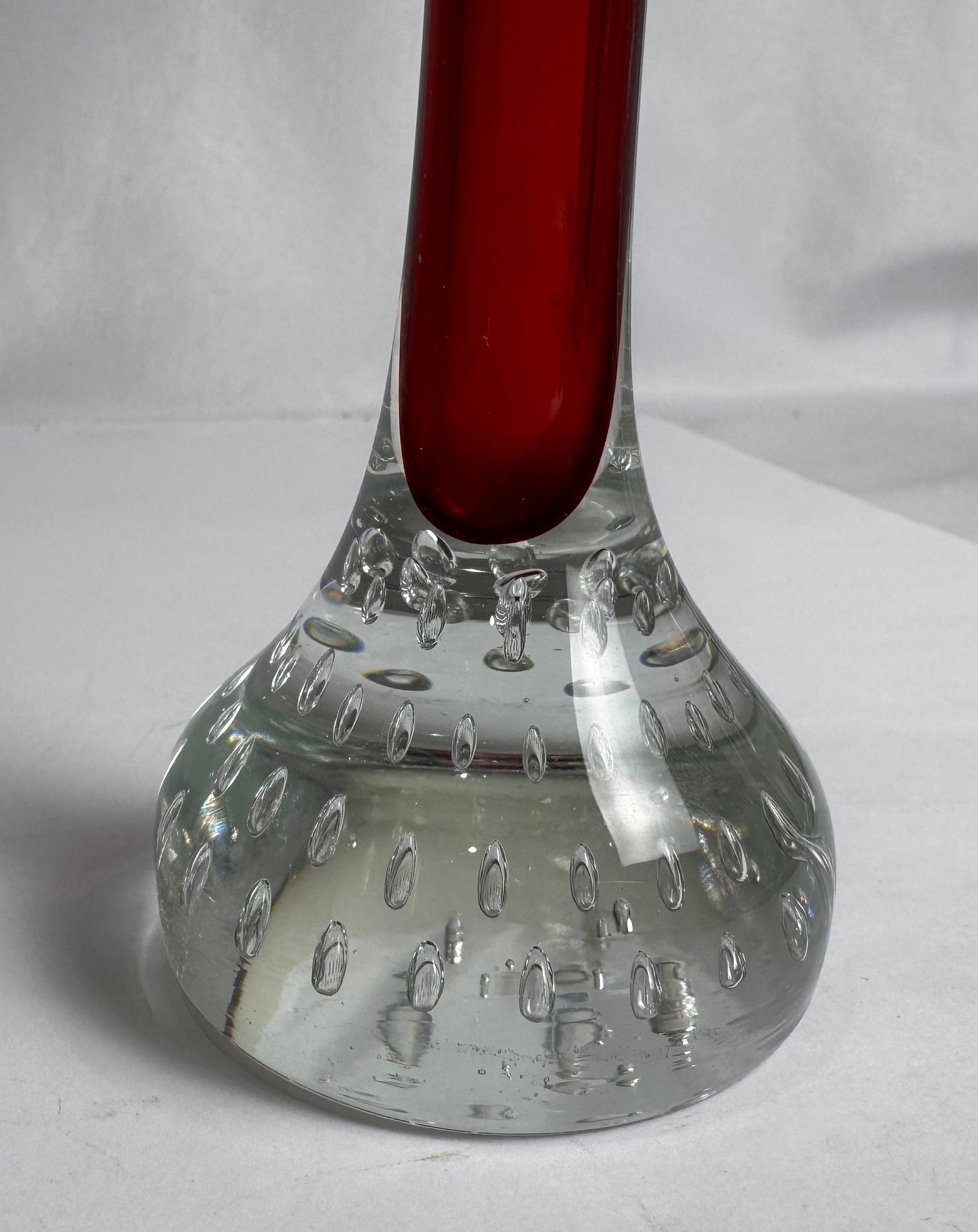 Vtg Red Bud Vase CSBH