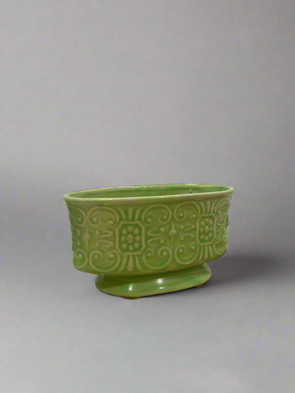 Vintage American Bisque Seafoam Green Planter