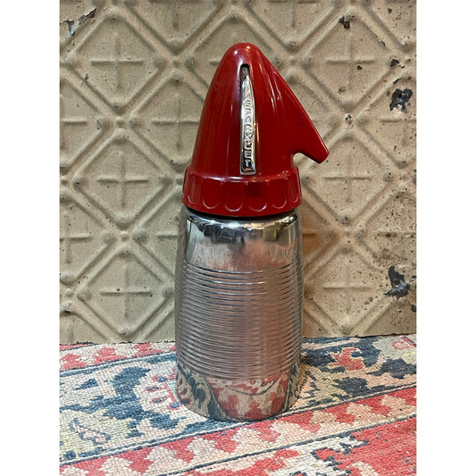 Vintage 1950's Sparklet Knakpp Monarch Siphon chrome Seltzer maker bottle