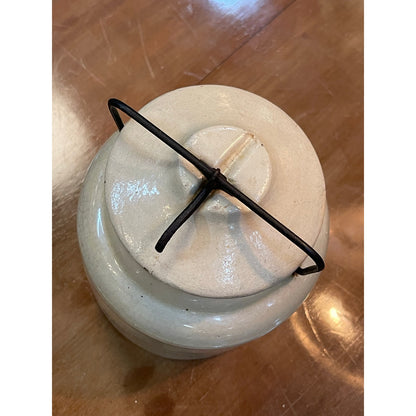 Vintage Weir Stoneware Lidded Jar