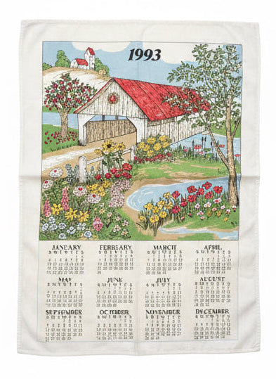 Vtg. Cloth Calendar