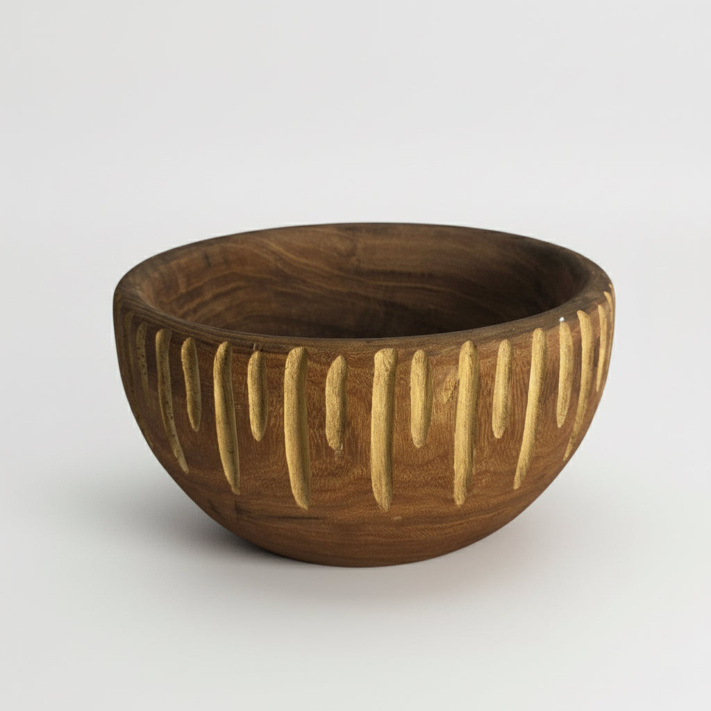 Vtg. Wooden Bowl