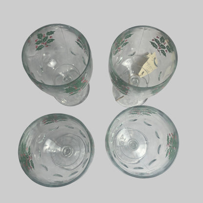 Vtg. Holiday Goblets (4)