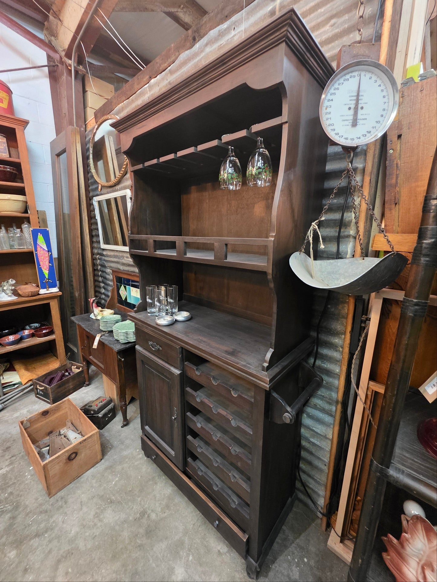 Vtg. Liquor Cabinet CS