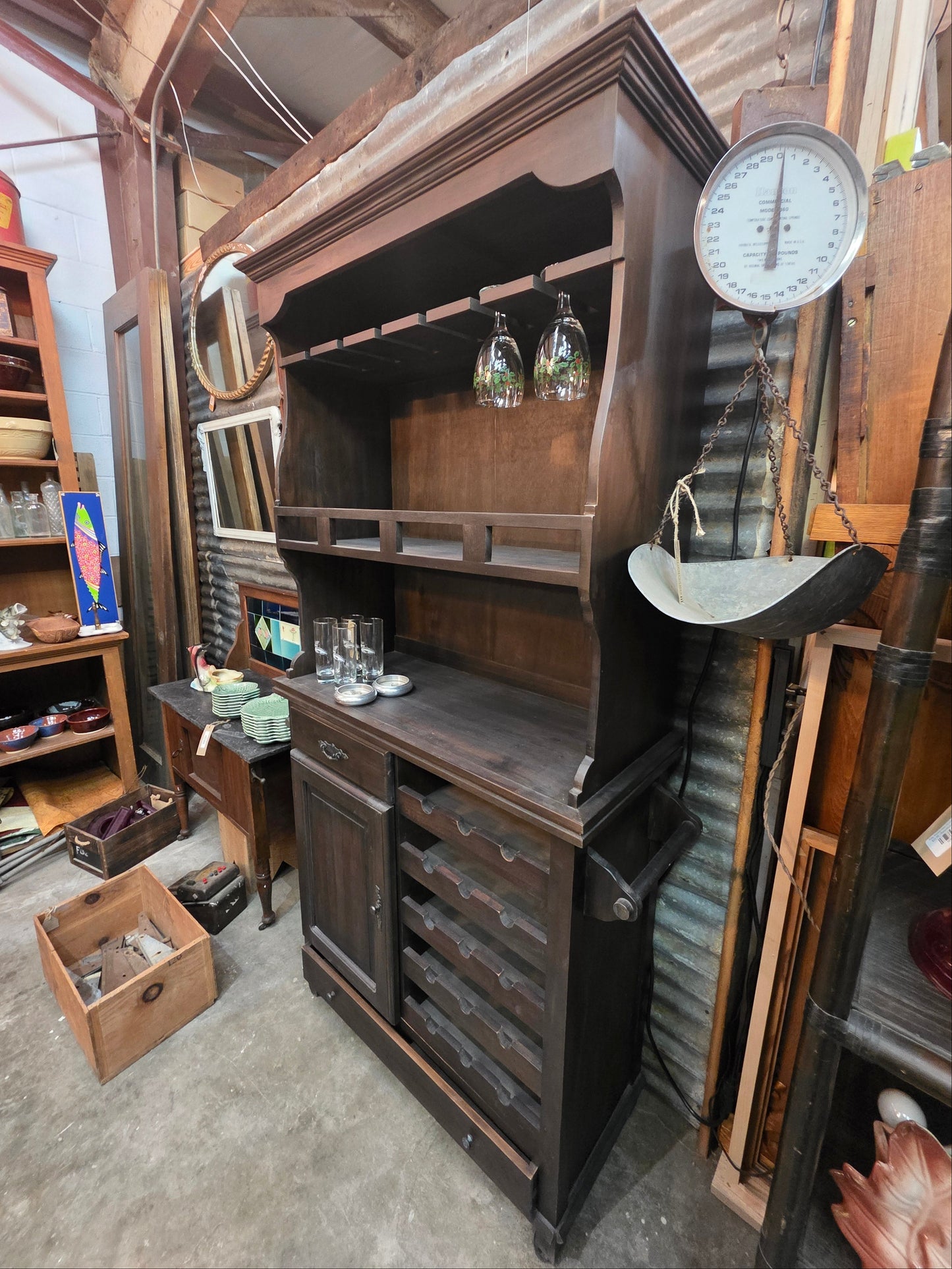 Vtg. Liquor Cabinet CS