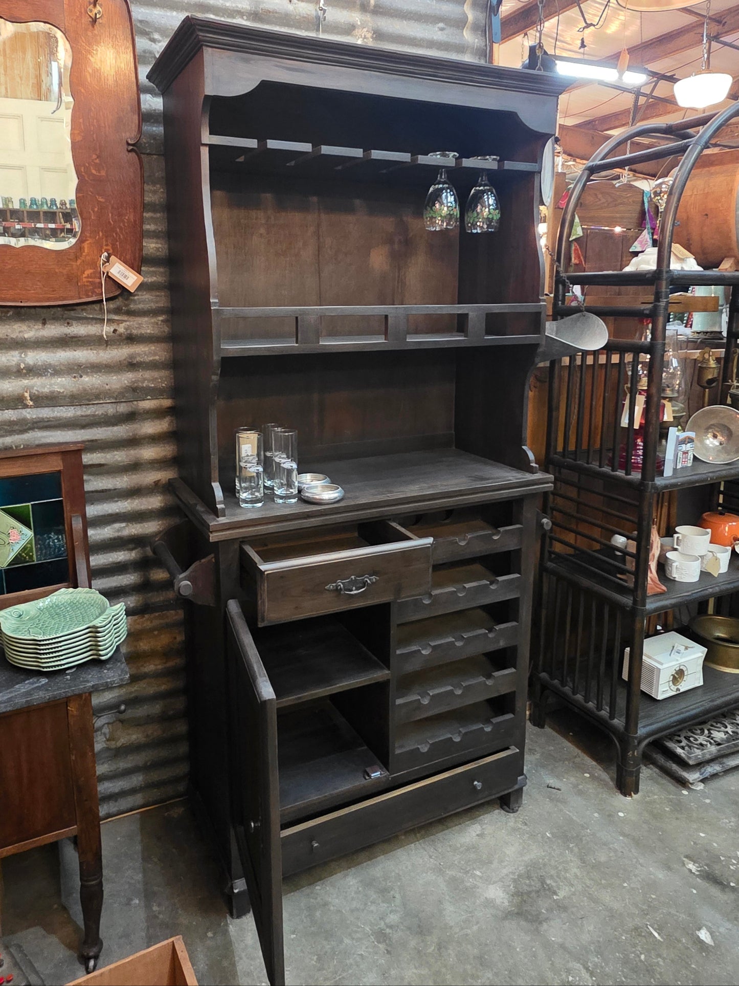 Vtg. Liquor Cabinet CS