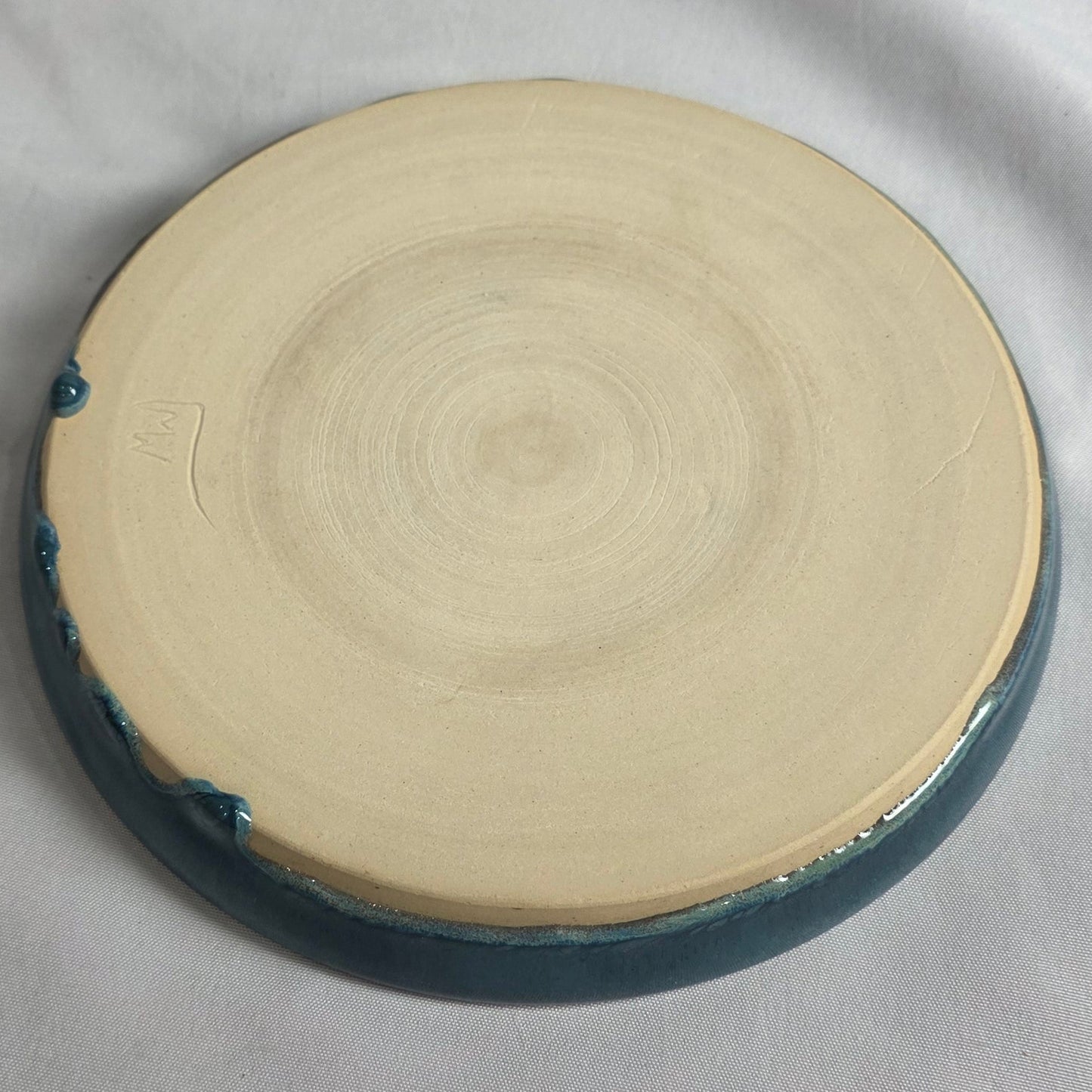 Teal Swirl Plate - CSMJ
