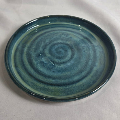 Teal Swirl Plate - CSMJ