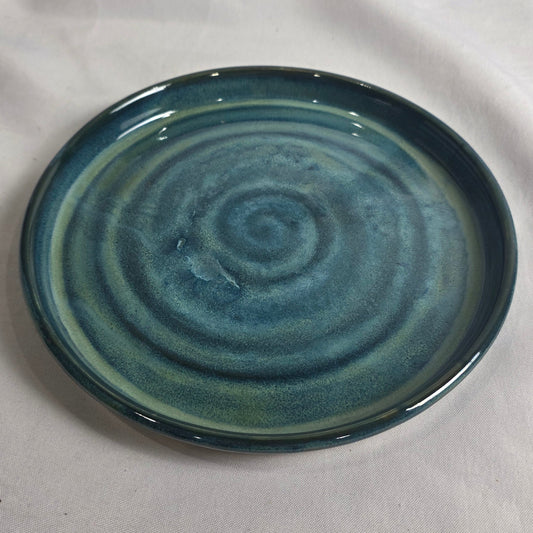 Teal Swirl Plate - CSMJ