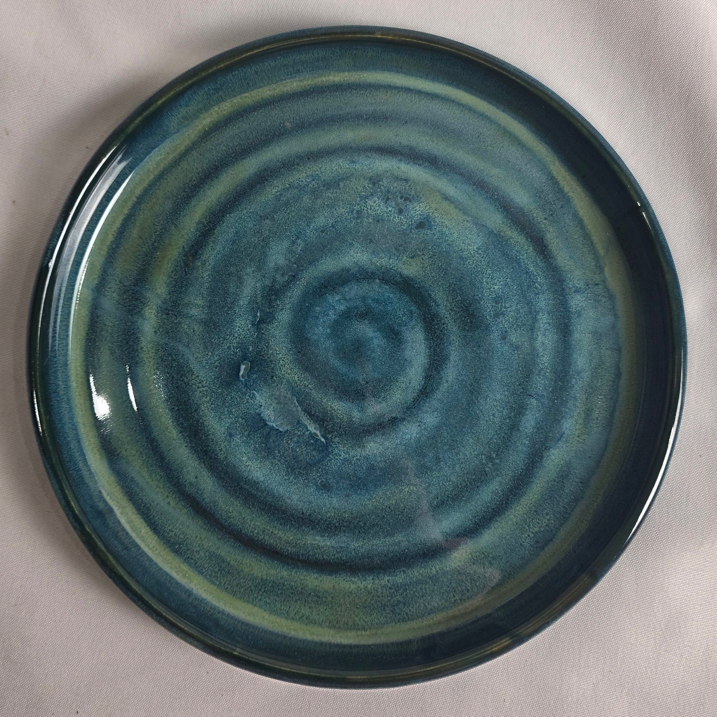 Teal Swirl Plate - CSMJ