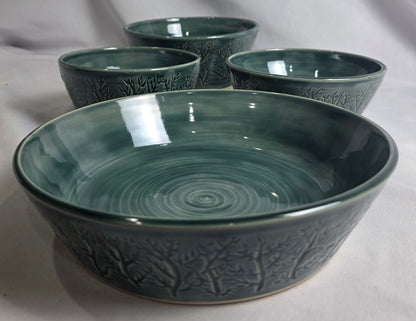 Teal Serving Set (2) - CSMJ