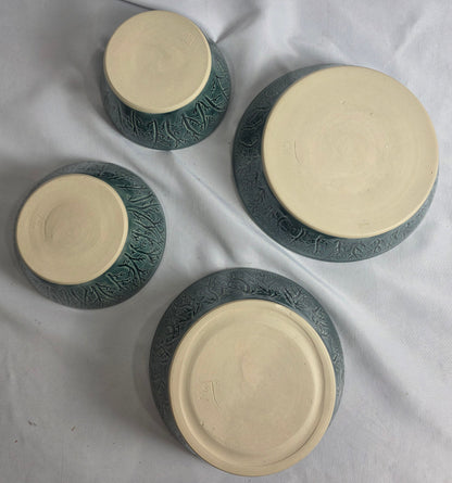 Teal Serving Set (2) - CSMJ
