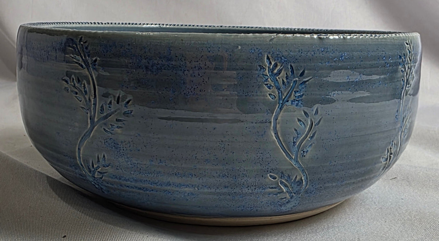 Blue Bowl w/ Vines - CSMJ