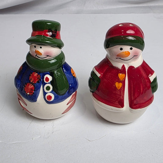 Vtg. Snowman S&P Shakers