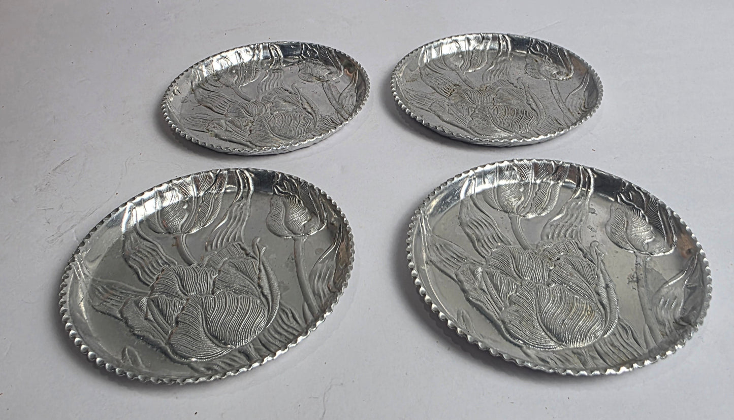 Vtg. Tulip Coaster Set (4) - CSAEH