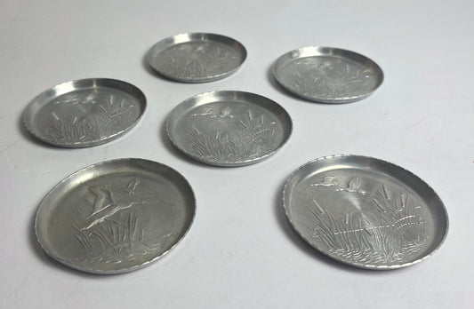 Vtg. Duck Coaster Set (6)