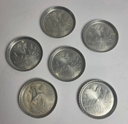 Vtg. Duck Coaster Set (6)